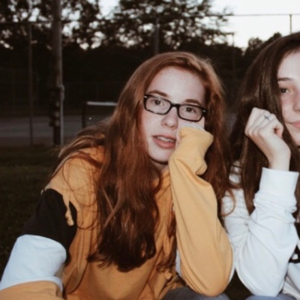 Yellow hooded long sleeve